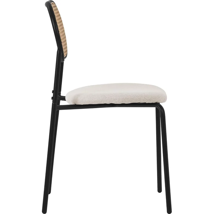 ML-DESIGN Stuhl Esszimmerstühle Rattanstuhl Polsterstühle Akzentstühle für Esszimmer (2 St), Beige Esstischstühle mit Rückenlehne aus Rattan 2er Set Küchenstuhl – Bild 5