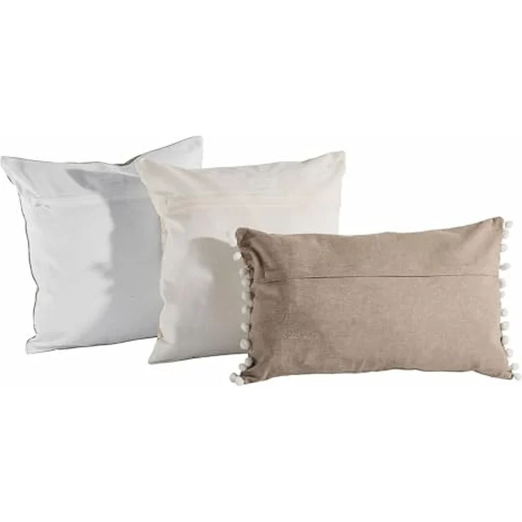 Mirabeau Kissenhülle Kissenhülle 3er Set Emelin creme, (3 Stück) – Bild 2