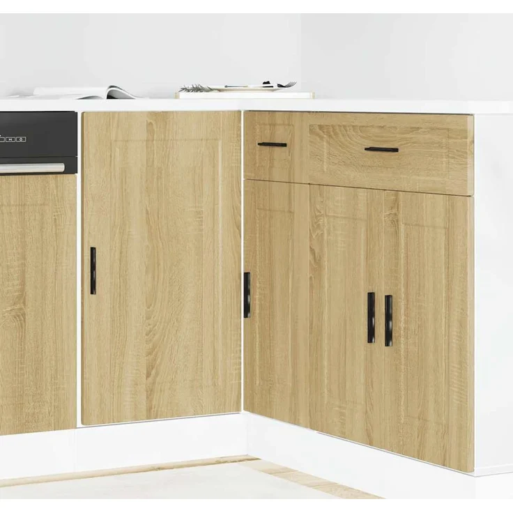 vidaXL Küchenunterschrank Porto Sonoma-Eiche Holzwerkstoff 854301 – Bild 1