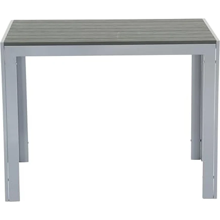 FIRE SOUL Nonwood Alu-Gartentisch Gartenmöbel 120x70 cm anthrazit/grau – Bild 5