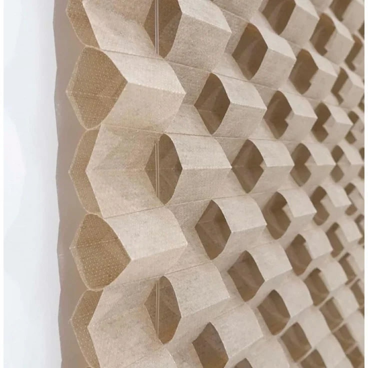 K-Home® Klemmfix Plissee 3D-Effekt Taupe B105 x H130 cm – Bild 2