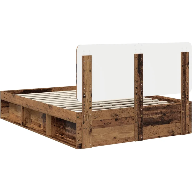 vidaXL Bettrahmen Altholz 150 x 200 cm Massives Kiefernholz 3412477 – Bild 8