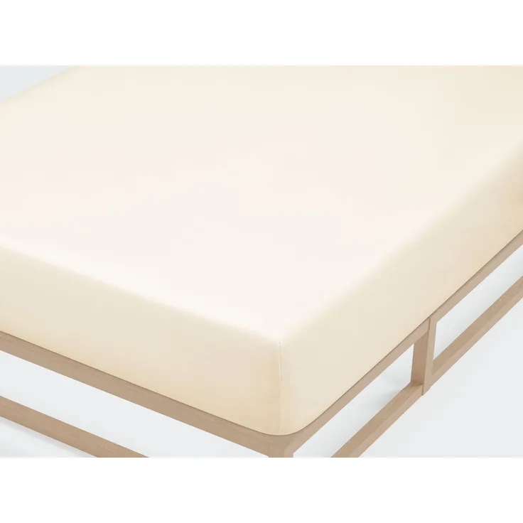 biberna Jersey-Elastic-Spannbetttuch 0077866, natur, 1x 120x200 cm - 130x220 cm