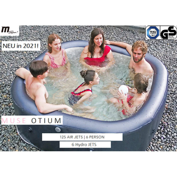 XXL Luxus-Whirlpool, aufblasbar, Hydro-Jets, MSPA 2024, für Outdoor & Indoor, mit Heizung – Bild 2