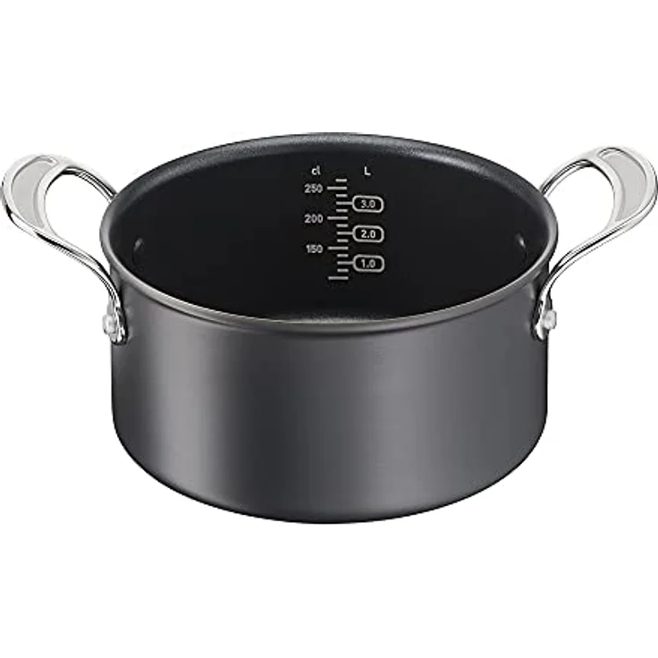 Tefal H9124644 Kochtopf, 24 cm, Jamie Oliver, harteloxiert, Aluminium, Schwarz – Bild 3