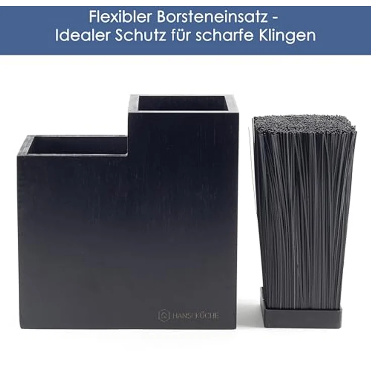Hanseküche Messerblock Messerblock Quadratisch (1tlg), Messerhalter ohne Messer – Bild 5