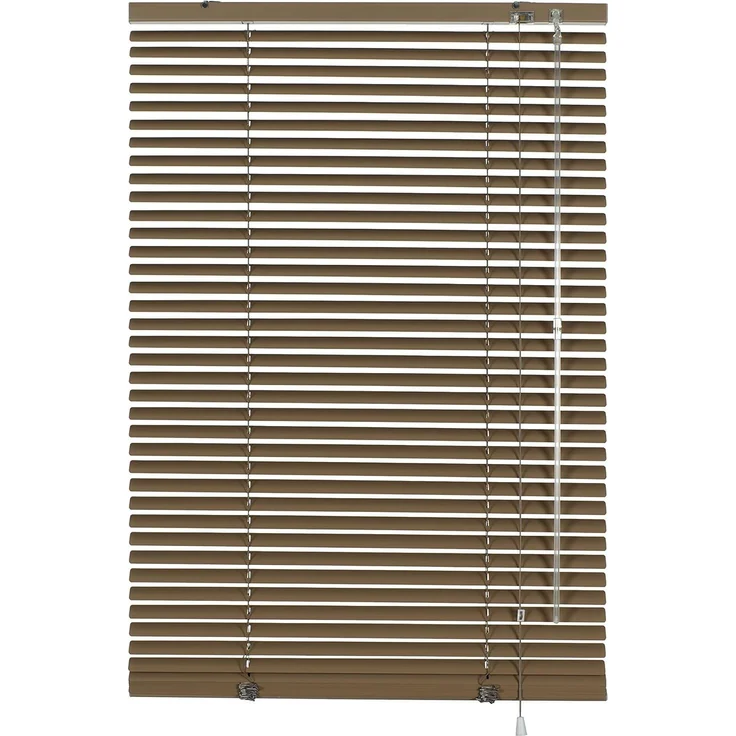 GARDINIA Alu-Jalousie, Sicht, 25 mm, Mocca, 120x175 cm