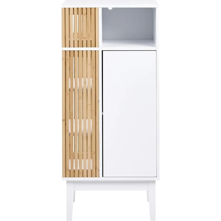 Badezimmerschrank NUBES 52 cm Hellbraun Weiß – Bild 5