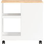 SoBuy FBT130-WN Schubladenschrank Büro, MDF, Lackiert, Weiß, 60 x 60 x 30 cm