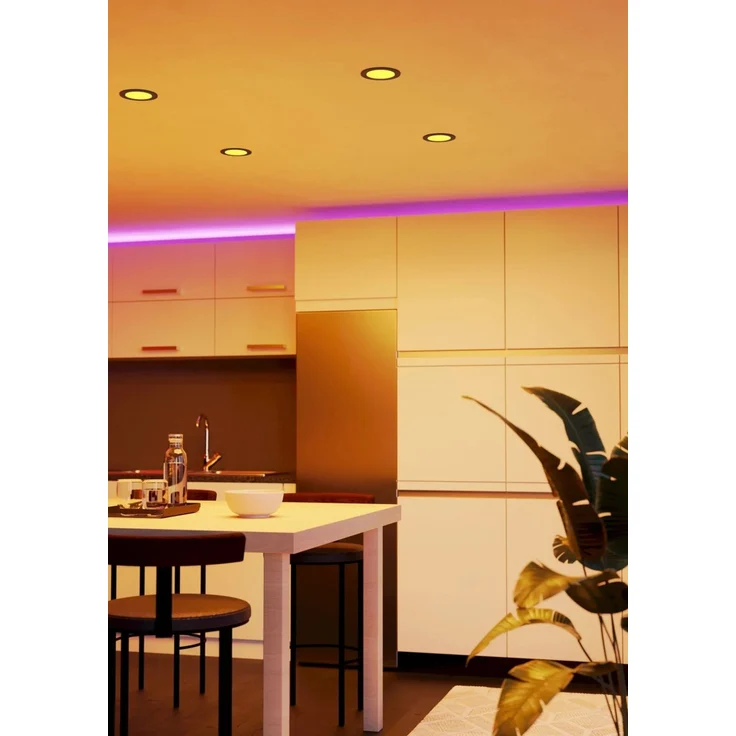 Eglo LED Einbauleuchte Fueva 6-Z schwarz Ø 12 cm RGB dimmbar – Bild 5