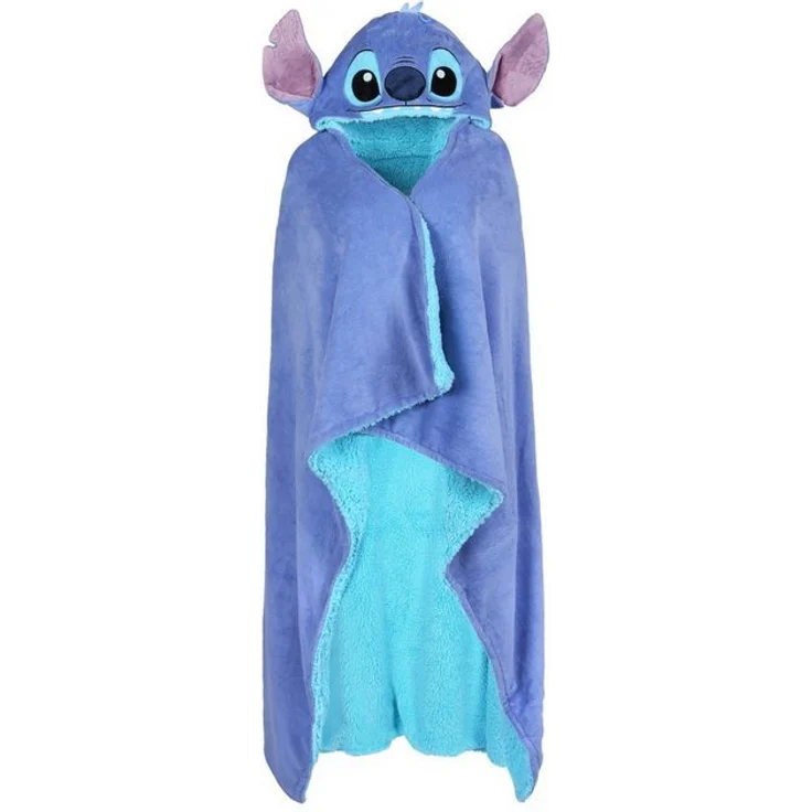 Sarcia. eu Bettüberwurf Blaue Decke/Überwurf STITCH Disney 120x150 cm – Bild 4