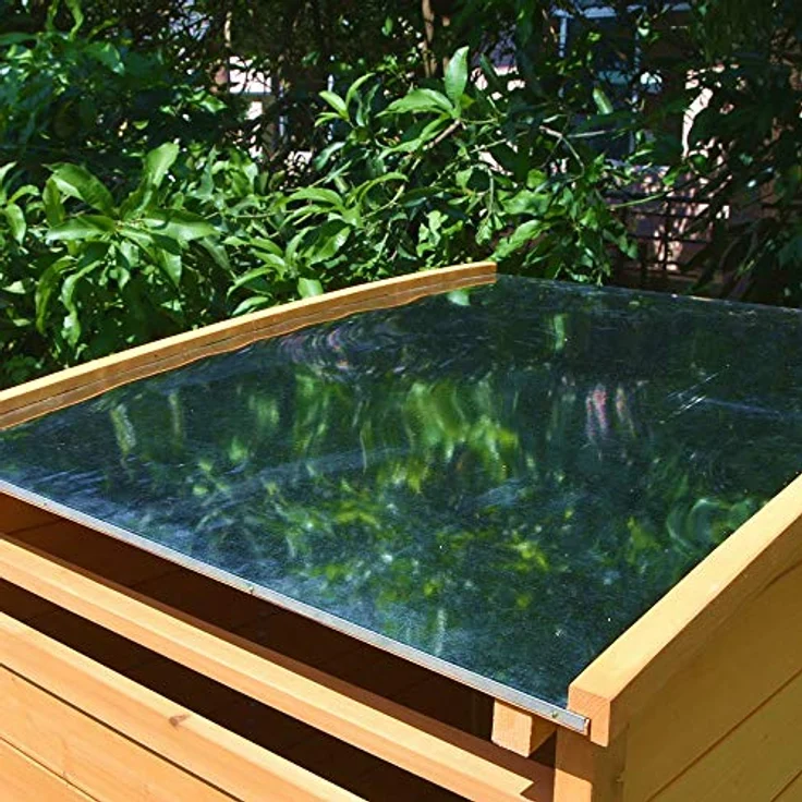 Mülltonnenverkleidung Braun Einzelbox 2x 120L oder 240L Gartenbox Zinkdach Holz – Bild 7