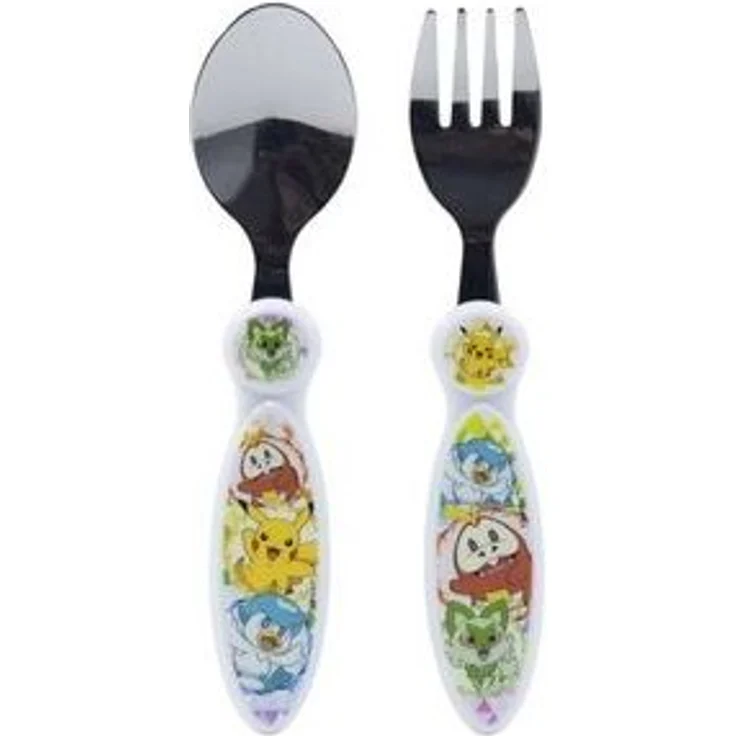 Pokemon Kinderbesteck Set 2-teilig – Löffel & Gabel mit Motivgriffen – Bild 4