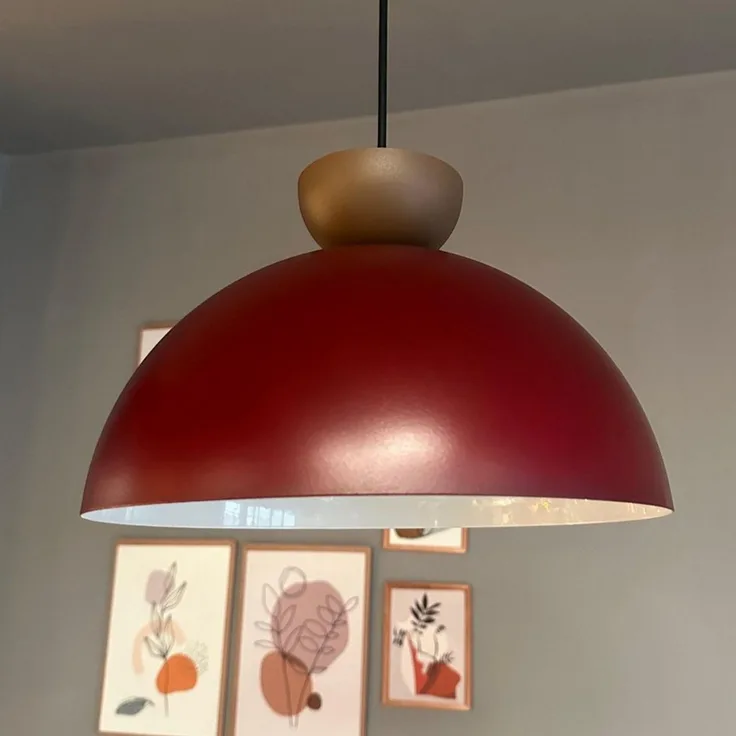 Bamyum Pendelleuchte Yimpi Metall Ø30 cm, E27, Vintage Pendelleuchte, ohne Leuchtmittel