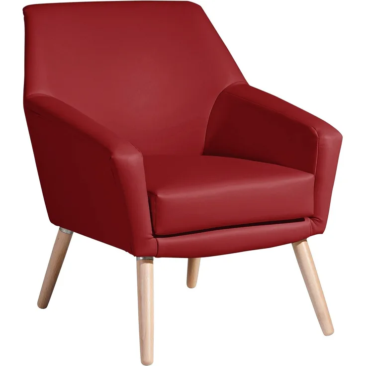 Sessel Kachka Bezug Kunstleder Buche natur / chilli 21089