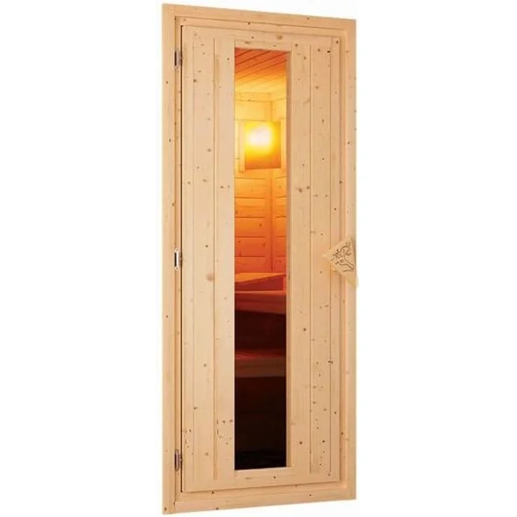 Karibu Sauna Variado + 9kW Saunaofen mit ext. Steuerung Easy Energiespartür – Bild 1