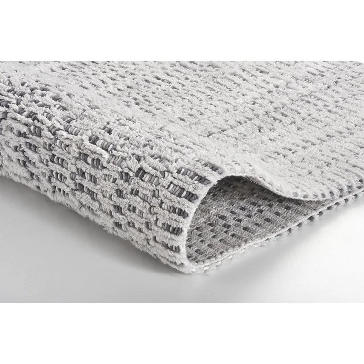 Kleine Wolke Badematte Sway, Höhe 10 mm, rutschhemmend beschichtet, fußbodenheizungsgeeignet, Baumwolle, quadratisch, Badteppich, Uni Farben mit Melange Effekt – Bild 3
