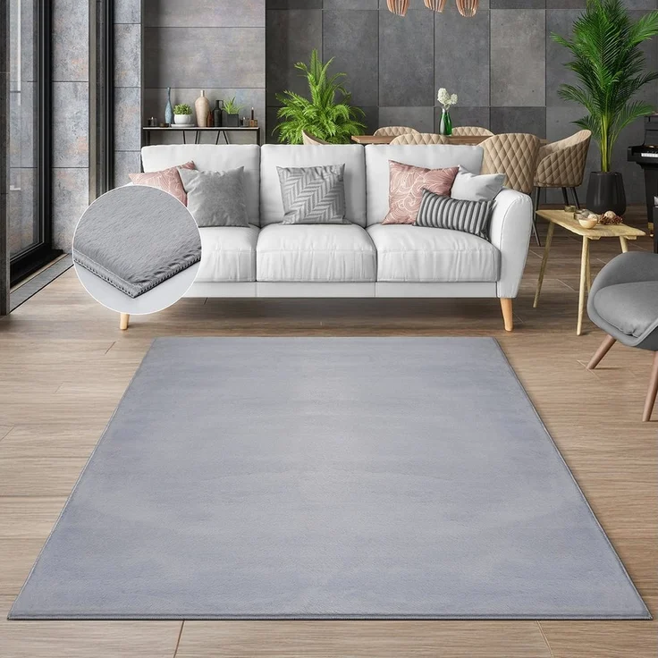 the carpet Teppich Cosy, rechteckig, Höhe: 11 mm, Wohnzimmer Teppich Fell-Optik waschbar elegant – Bild 1