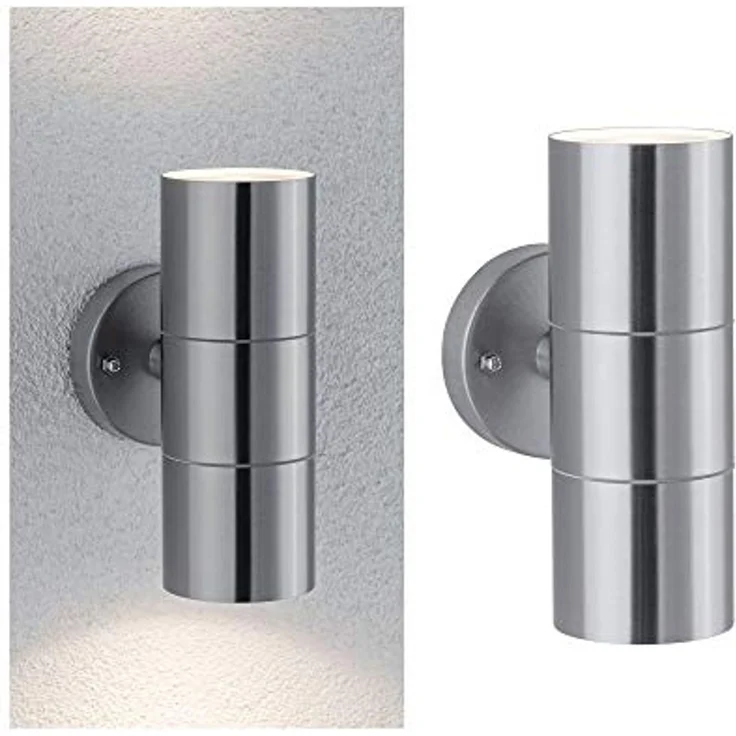 Paulmann No. 94331 Outdoor Wandleuchte Flame IP44 GU10 Edelstahl gebürstet – Bild 7