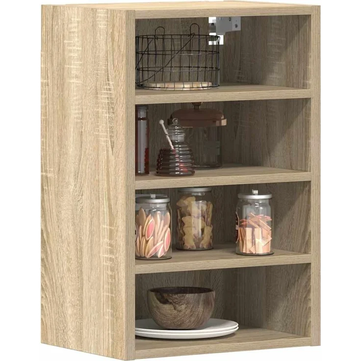 vidaXL Hängeschrank Riga Sonoma-Eiche 40x29,5x60 cm Holzwerkstoff 854177 – Bild 1