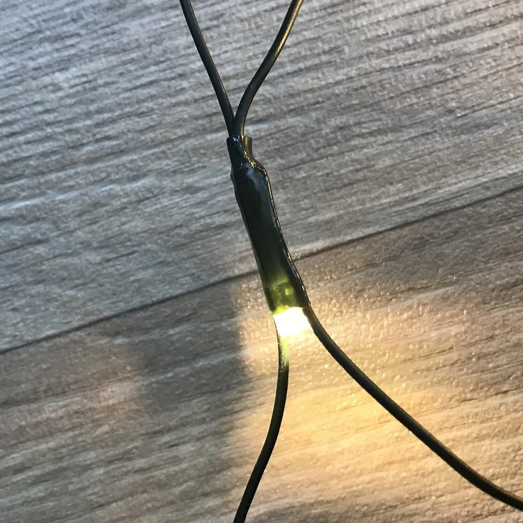 240er LED Lichternetz Lichterkette Außen Innen Kabel grün Partylicht warmweiß – Bild 2