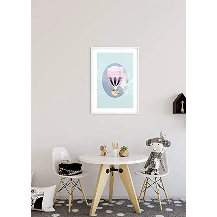 Komar Happy Balloon Green Wandbild, Poster 30x40 cm, hochwertige Druckqualität, ohne Rahmen, für Wohnzimmer und Schlafzimmer – Bild 5