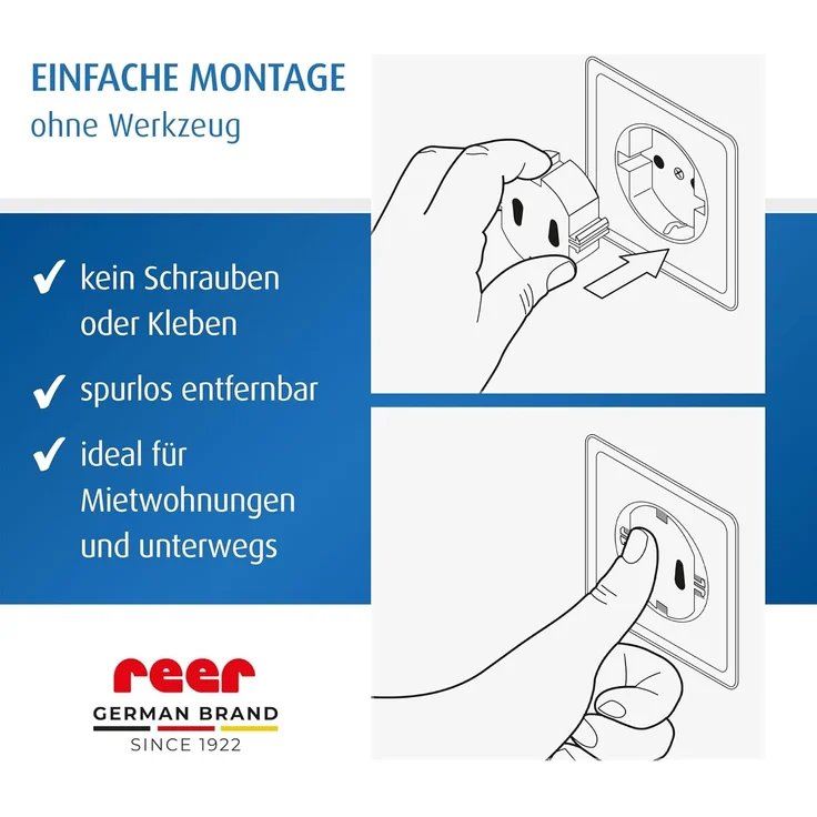 reer Steckdosenkappe transparent, 5 Stück – Bild 5