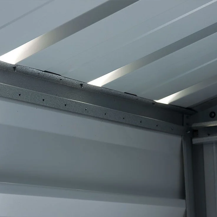 Yardmaster Metall-Gerätehaus "Heidelberg 67", anthrazit, 3,85 m²,ohne Bodenrahmen – Bild 3
