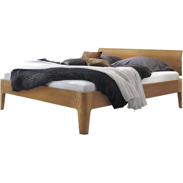 Hasena Massivholzbett Lisiano Eiche natur 160x190 cm, Fußhöhe 30 cm Komforthöhe – Function-Kids – Bild 1