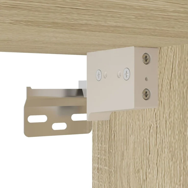 vidaXL Vitrinenschrank Sonoma-Eiche 60x8,5x58 cm Holzwerkstoff 847963 – Bild 8