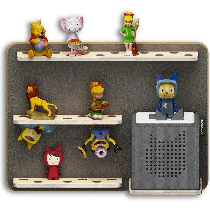 Holzura Kinderregal Regal für Toniebox, Aufbewahrung für Toniefiguren