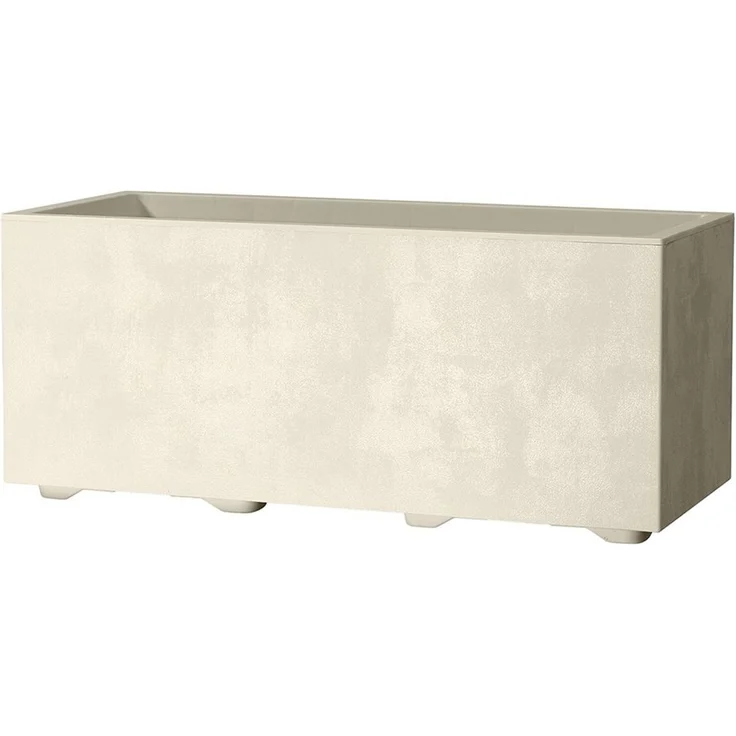 XXL Pflanzkasten Millennium 100 L in Creme mit Tolle Naturstein Optik – Bild 1
