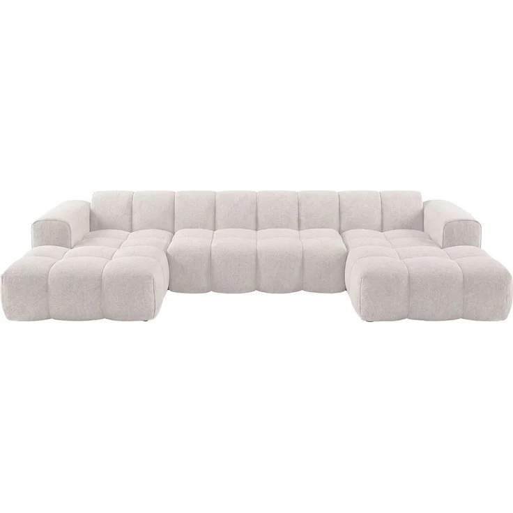 Maison Céphy - CALESO - Sofa ohne Schlafmöglichkeit - Plastik - Kunststoff (PVC) - Beige - 363 x 163 x 69.5 cm – Bild 3