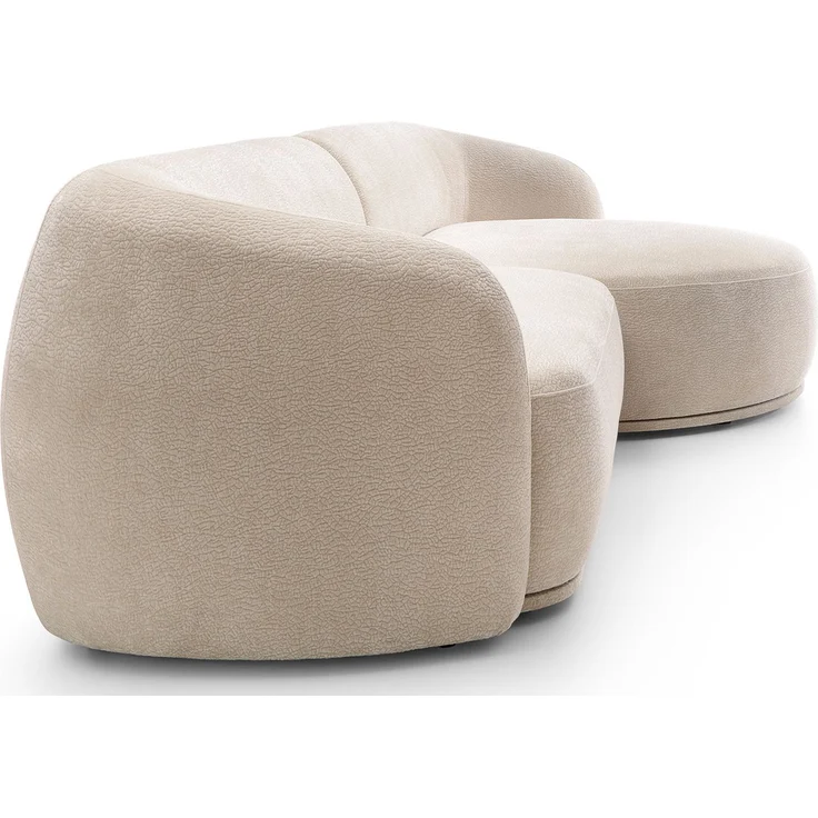 Selsey 'Bommo' Ecksofa rechts L-Form, Chenille Beige, 288 cm – Bild 6