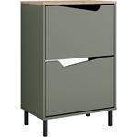 Schuhkipper Marelle Grün/Artisan 60 x 91.6 cm mit 2 Fächern Vicco