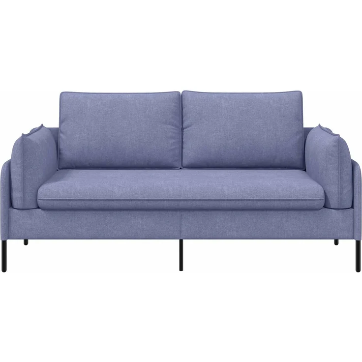 vidaXL 3-Sitzer-Sofa Jeans blau 222 x 81 x 89 cm Stoff 42048641 – Bild 3
