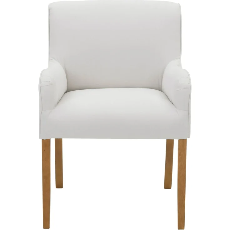 Polsterstuhl Katryn Flachgewebe creme – Bild 3