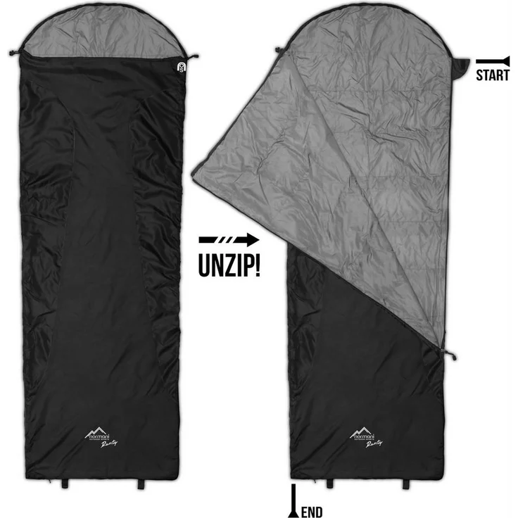 normani Deckenschlafsack Ultralight-Schlafsack (RV links) Runty, Ultraleicher, kompakter Einzelschlafsack mit 3D Microtech - 570 g – Bild 2