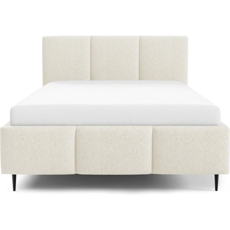 Polsterbett Schlafzimmerbett MIAMI 160x200 cm in Stoff Lambi Creme – Bild 3