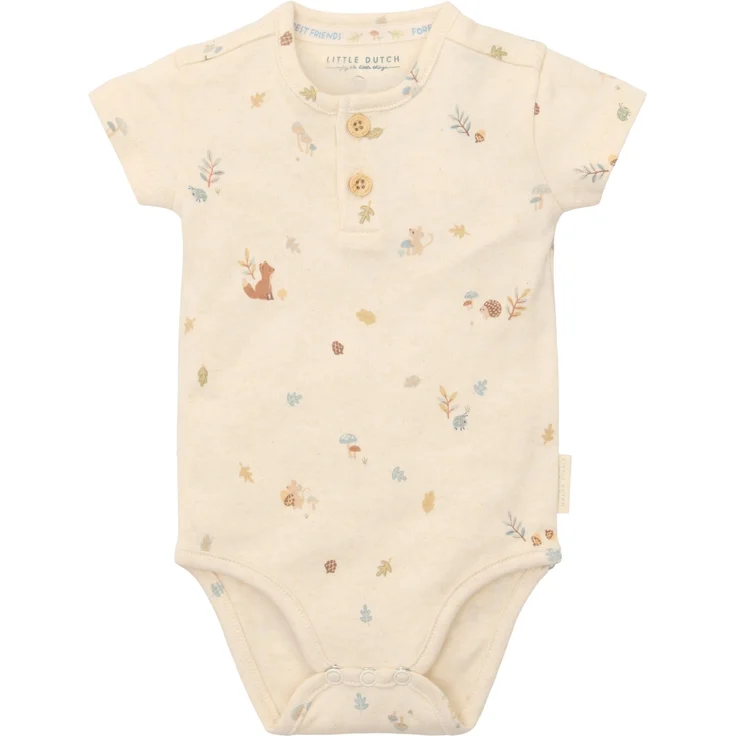 Little Dutch Forest Nature Strampler Kurzarm - Grö