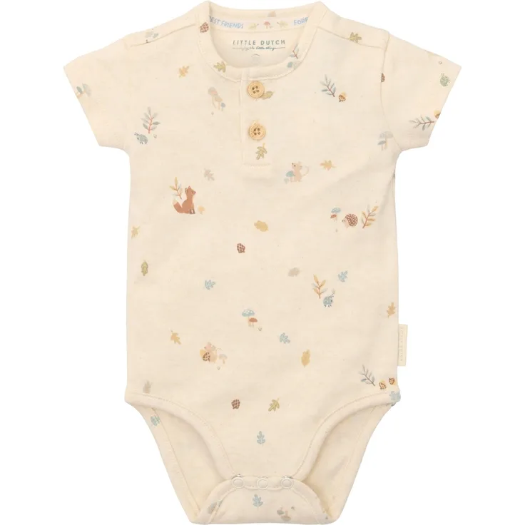 Little Dutch Forest Nature Strampler Kurzarm - Grö