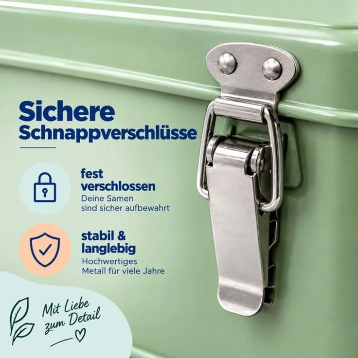 Relaxdays Saatgut Aufbewahrungsbox mit Zubehör – Bild 9