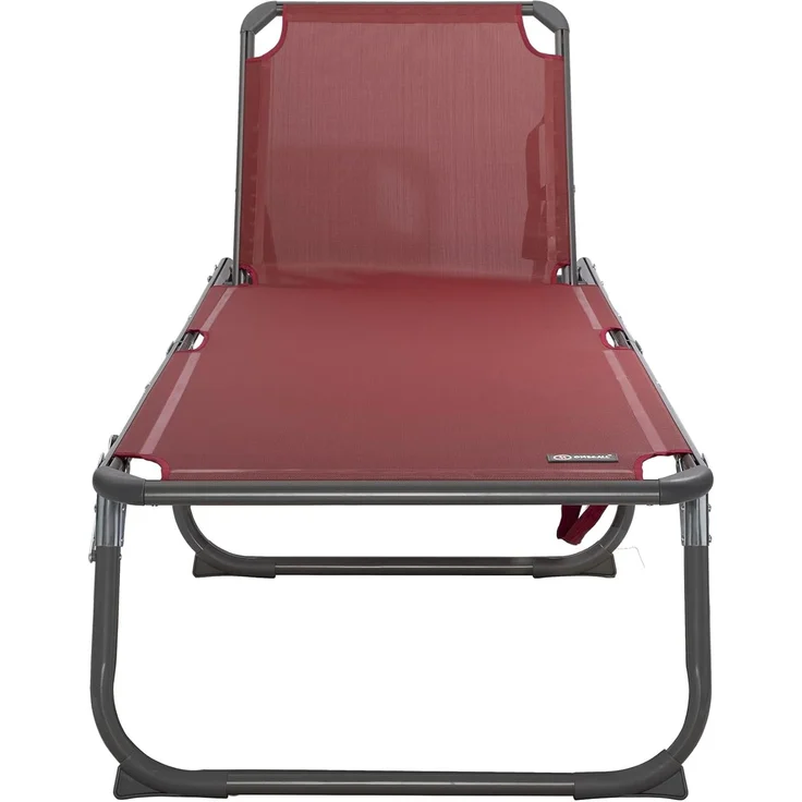 HOMECALL Aluminium-Klappliege, Textilene-Gewebe, 200x70 cm, Max. Tragkraft 150 kg - Rot – Bild 3