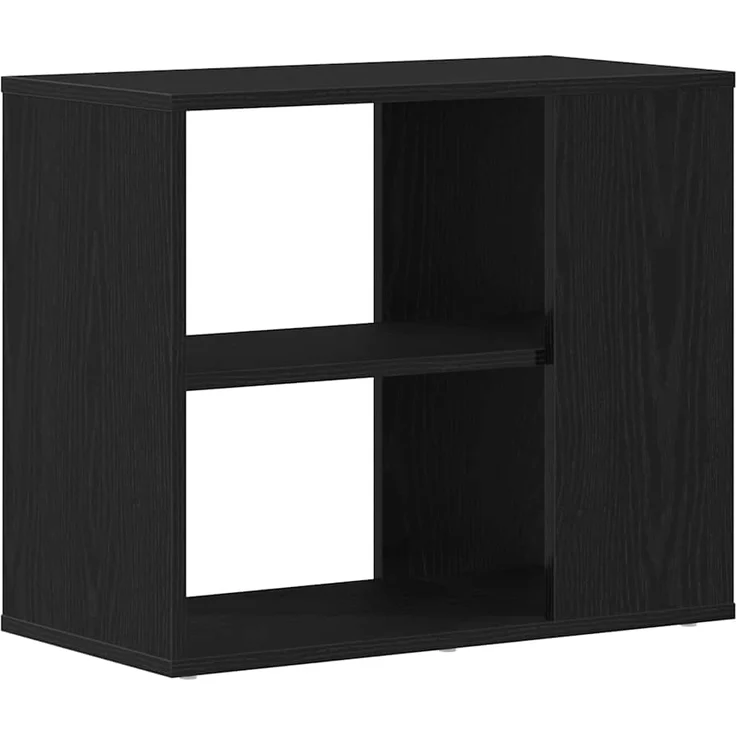 vidaXL Sideboard Schwarz Eichen-Optik 60 x 30 x 50 cm Holzwerkstoff 862606 – Bild 1