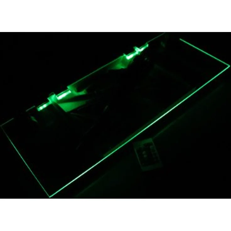 TRANGO LED Glaskantenbeleuchtung, 5er Set RGB Farbwechsel LED Glaskantenbeleuchtung 5022-05 inkl. Fernbedienung Schrankbeleuchtung I Glasbodenbeleuchtung I Vitrinenbeleuchtung, LED Clips I Möbelbeleuchtung – Bild 4