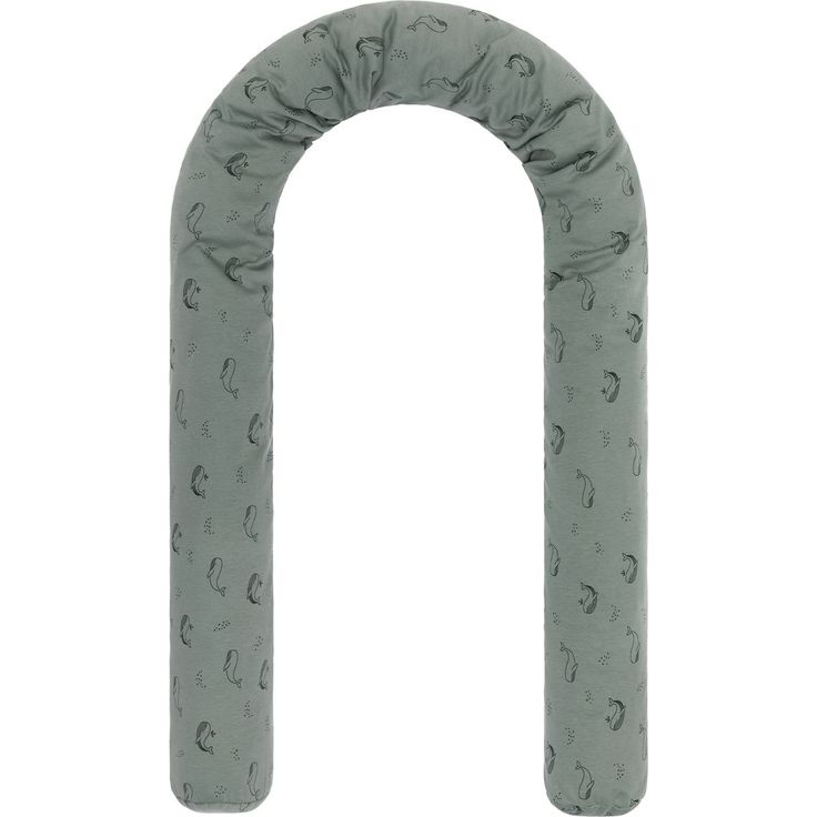 Fillikid Bettwurm, Stillkissen mit Polyesterflocke-Füllung, 190 cm, Wal - Grün, maschinenwaschbar