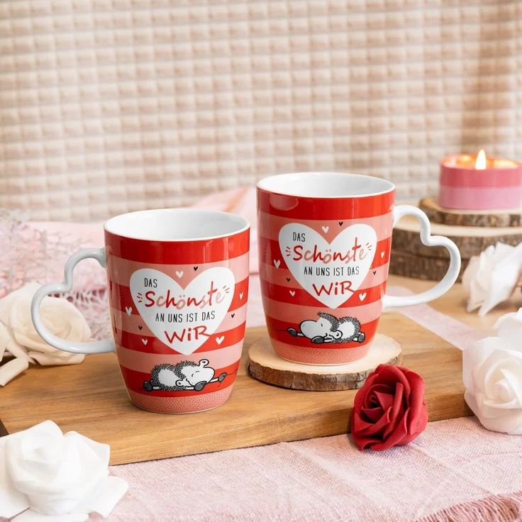 Tasse Tee- Kaffeetasse Kaffeebecher Set Geschenk 36cl Sheepworld SCHÖNSTE 073788 – Bild 2
