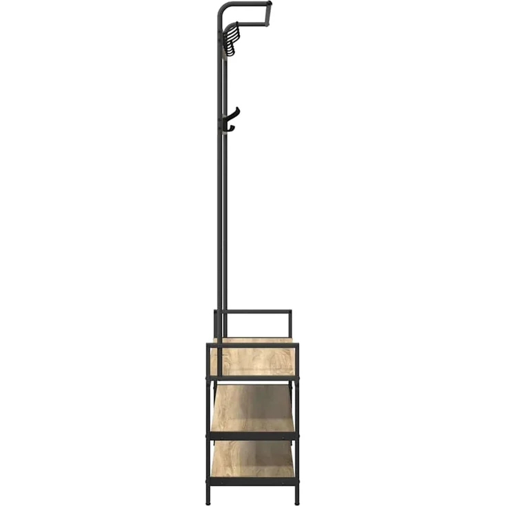 vidaXL Garderobenständer 95 x 34 x 184 cm Sonoma-Eiche Holzwerkstoff 879960 – Bild 6