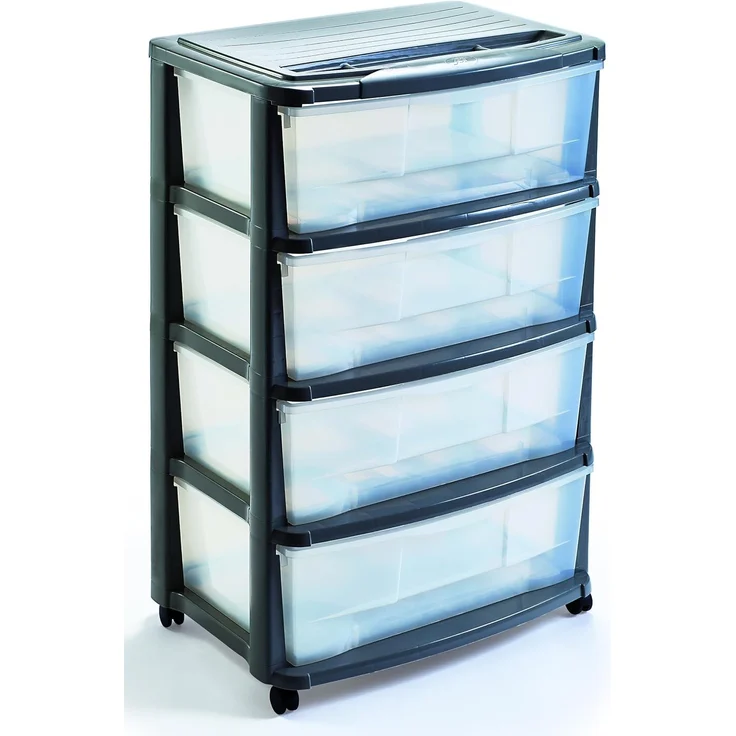 Mondex XXL Rollcontainer mit 4 Schubladen, 56x39x84 cm – Bild 1