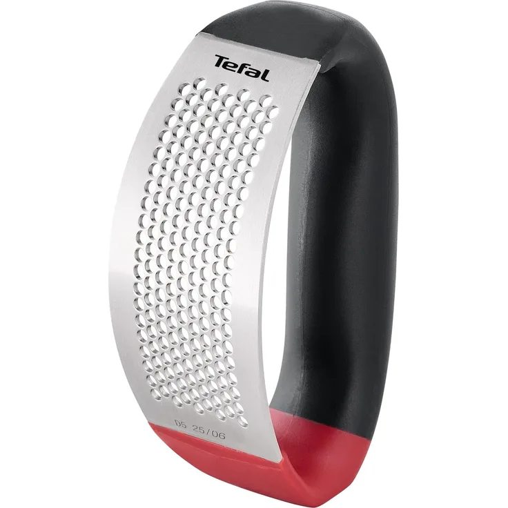 Tefal Ingenio+ Knoblauchpresse K19907 – Küchenhelfer aus glasfaserverstärktem Nylon, hitzebeständig bis 230 °C, robust, kratzfest, ergonomisch, spülmaschinenfest, schwarz/rot